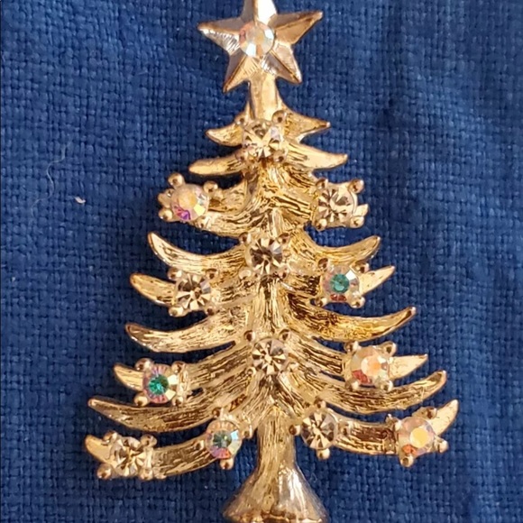 Jewelry - EISENBERG ICE Christmas Tree Rhinestone Pin Brooch